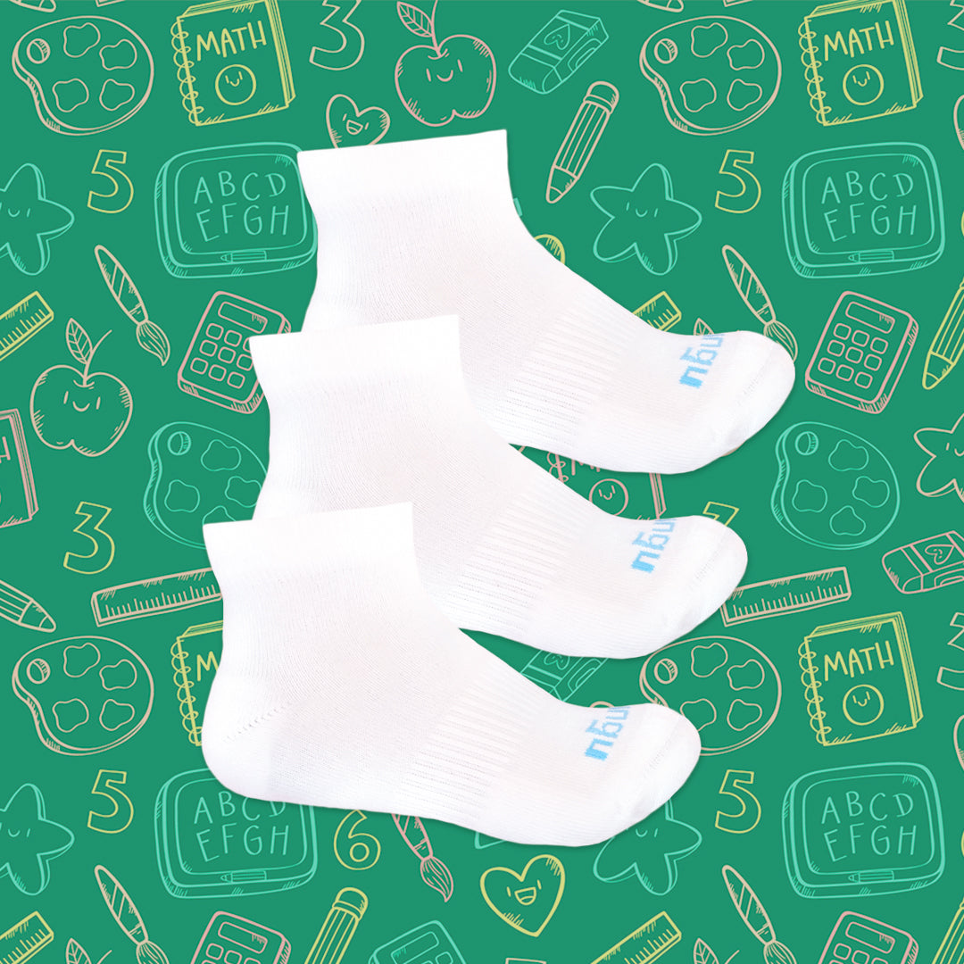 TRIPACK KIDS TALONERA BLANCO ÓPTICO
