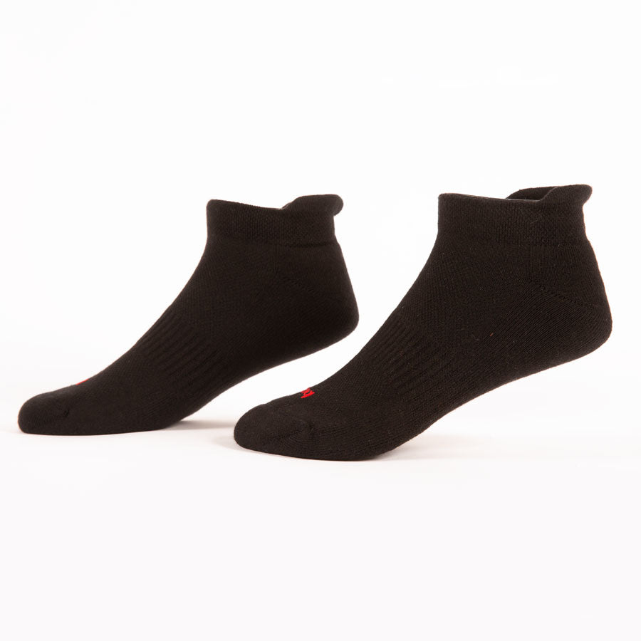 TALONERA AFELPADA ALETAS NEGRO MATE OUTLET