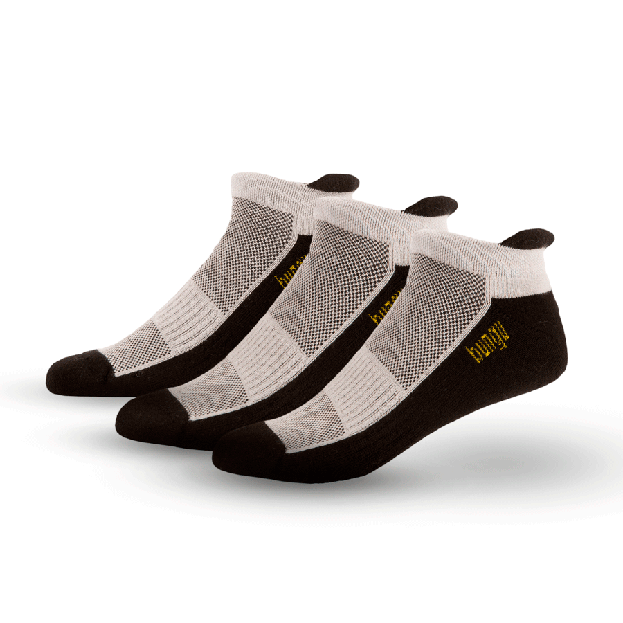 TRIPACK TALONERA AFELPADA ALETA NEGRO Y GRIS